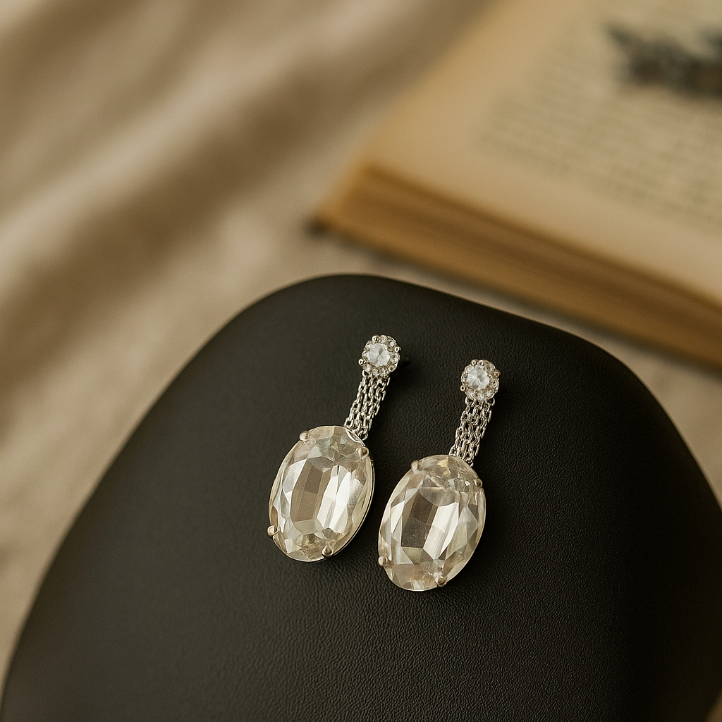 Veshoo Premium Stone-Studded Choker Necklace & Earring Set for Women & Girls For Party