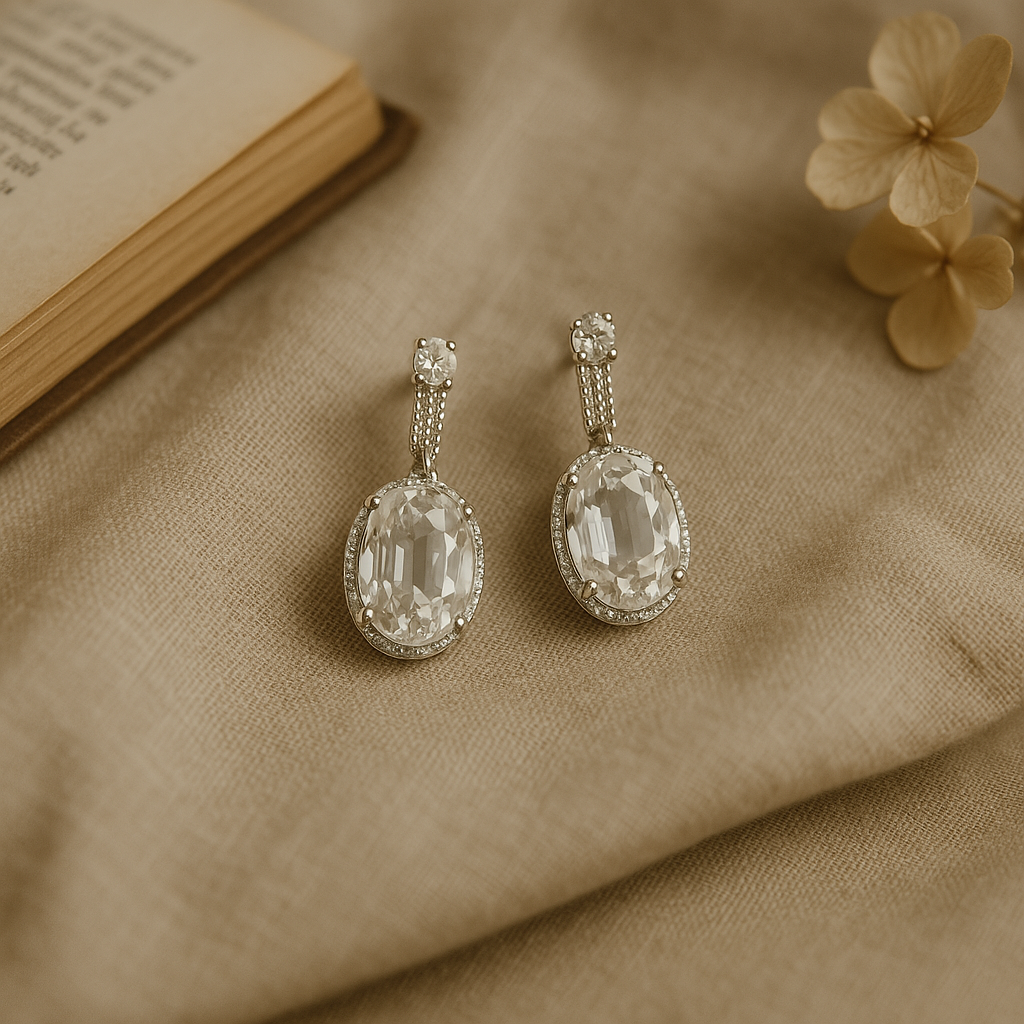 Veshoo Premium Stone-Studded Choker Necklace & Earring Set for Women & Girls For Party